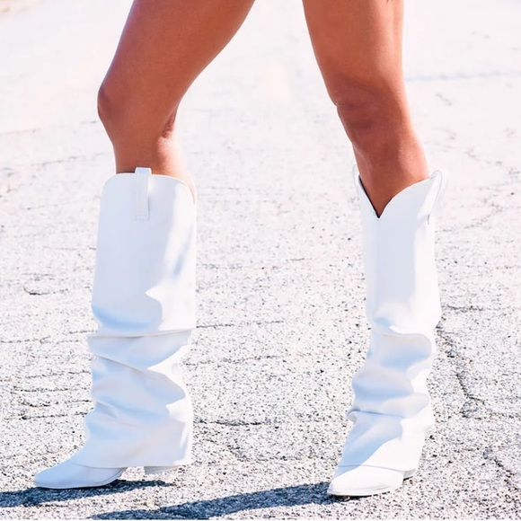 Leather Knee High Boots - Picture 7 of 10